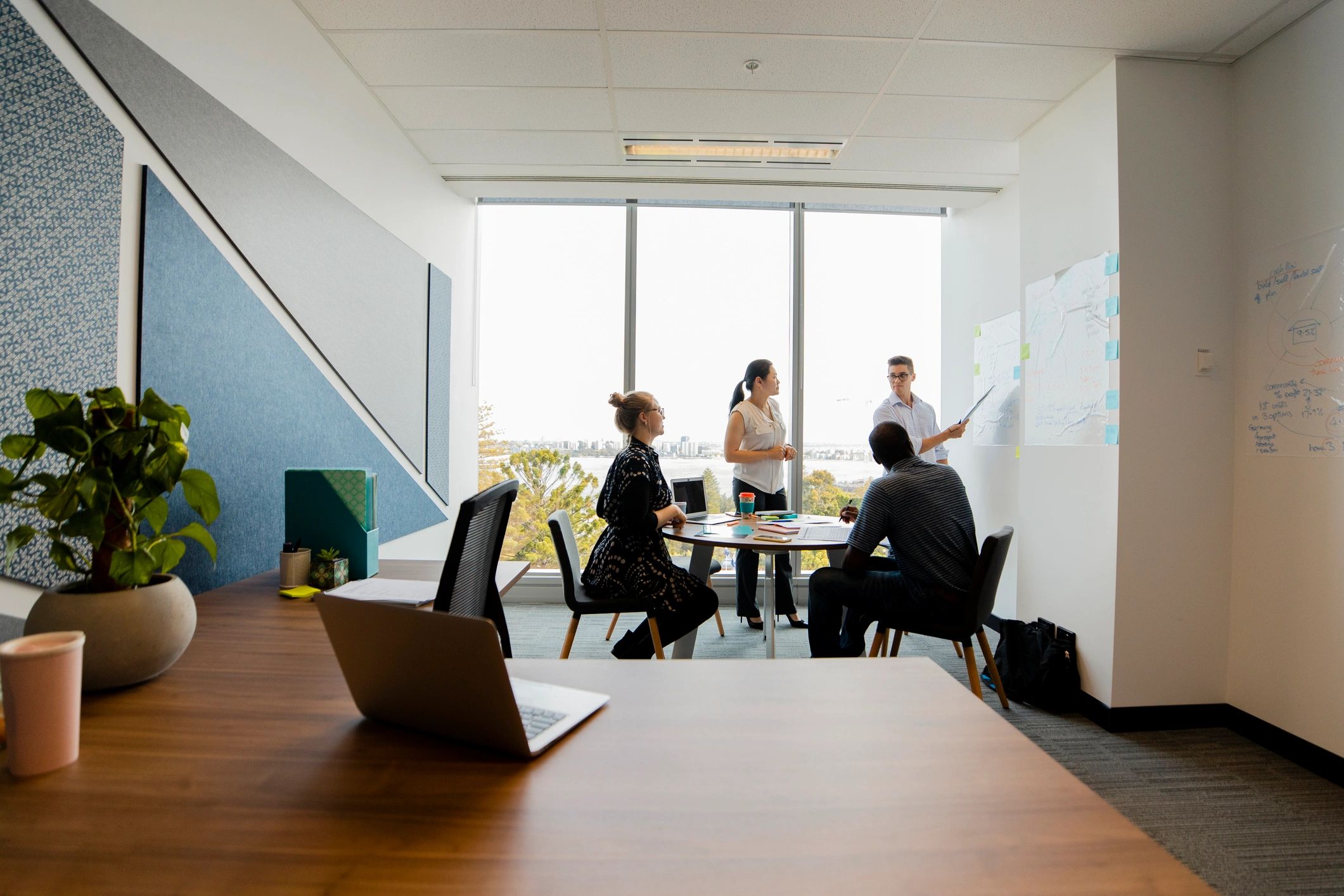 EUKON team collaborating in a modern office