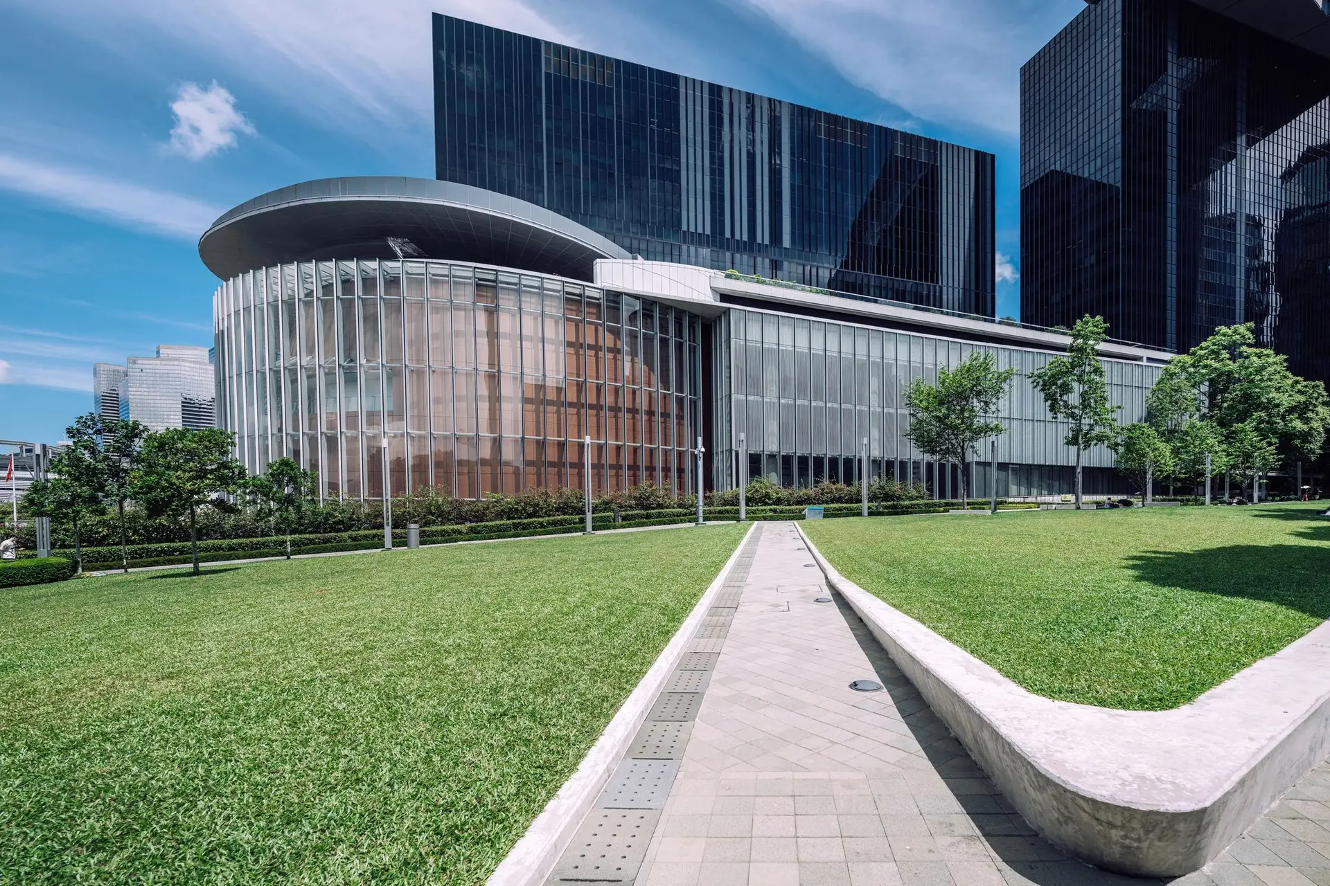Modern commercial district representing future-ready smart business environments