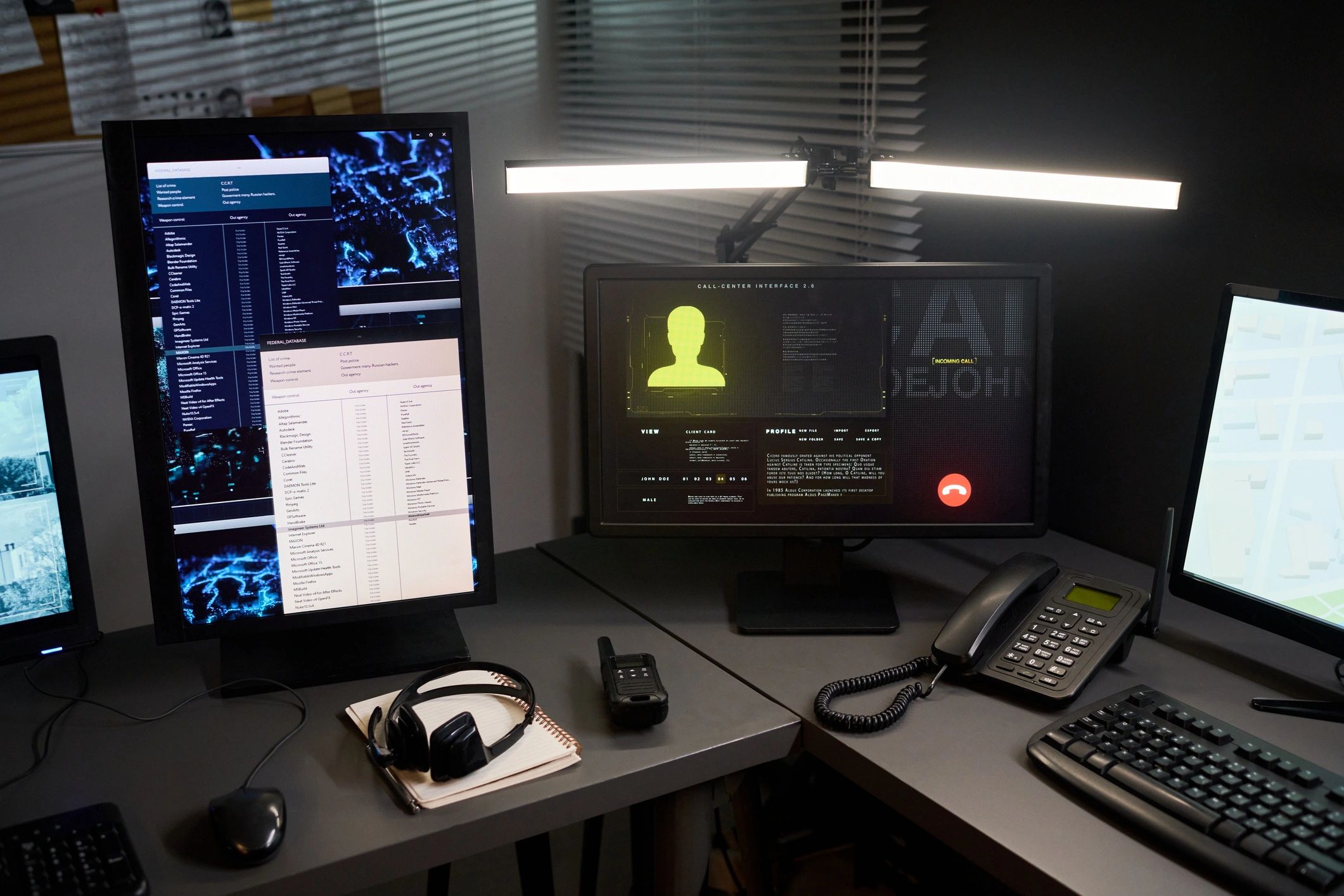 Security monitoring workstation with analytics dashboards